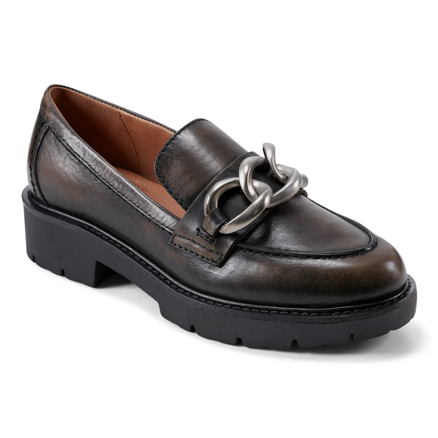Zalor Round Toe Lug Sole Casual Slip-on Loafers 4 Zalor Round Toe Lug Sole Casual Slip-on Loafers - Image 2