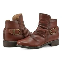 Naira Round Toe Ruched Casual Booties -Snooza Sales Store 8c1778ba9a19247720ce160698befce45a0db9d3