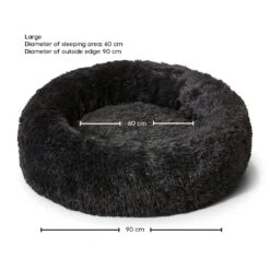 Calming Cuddler Dog Bed 35 Calming Cuddler Dog Bed -Snooza Sales Store Snooza Calming Cuddler Charcoal L