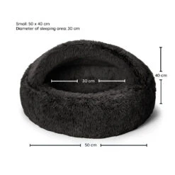 Calming Hoodie Cuddler Cat Bed 33 Calming Hoodie Cuddler Cat Bed -Snooza Sales Store Snooza Calming Hoodie Cuddler Charcoal S