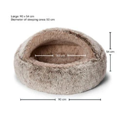 Calming Hoodie Cuddler Dog Bed -Snooza Sales Store Snooza Calming Hoodie Cuddler Mink L