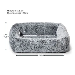Calming Snuggler Dog Bed -Snooza Sales Store Snooza Calming Snuggler Silver Fox M