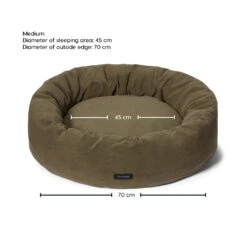 Self-Warming Cuddler Dog Bed -Snooza Sales Store Snooza Self Warming Polar Fleece Cuddler in Olive M