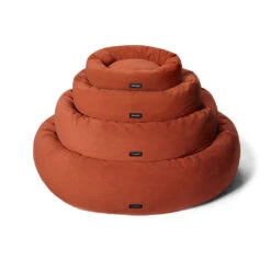Self-Warming Cuddler Dog Bed -Snooza Sales Store Snooza Self Warming Polar Fleece Cuddler in Rust 1