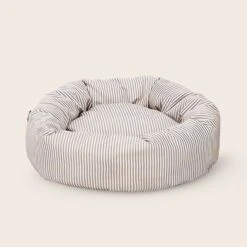 Summer Stripe Cuddler Dog Bed -Snooza Sales Store Spring Cuddlers Vanilla2 ECOM BC