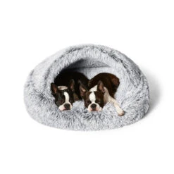 Calming Hoodie Cuddler Dog Bed -Snooza Sales Store calming hoodie cuddler silver fox 371327 1